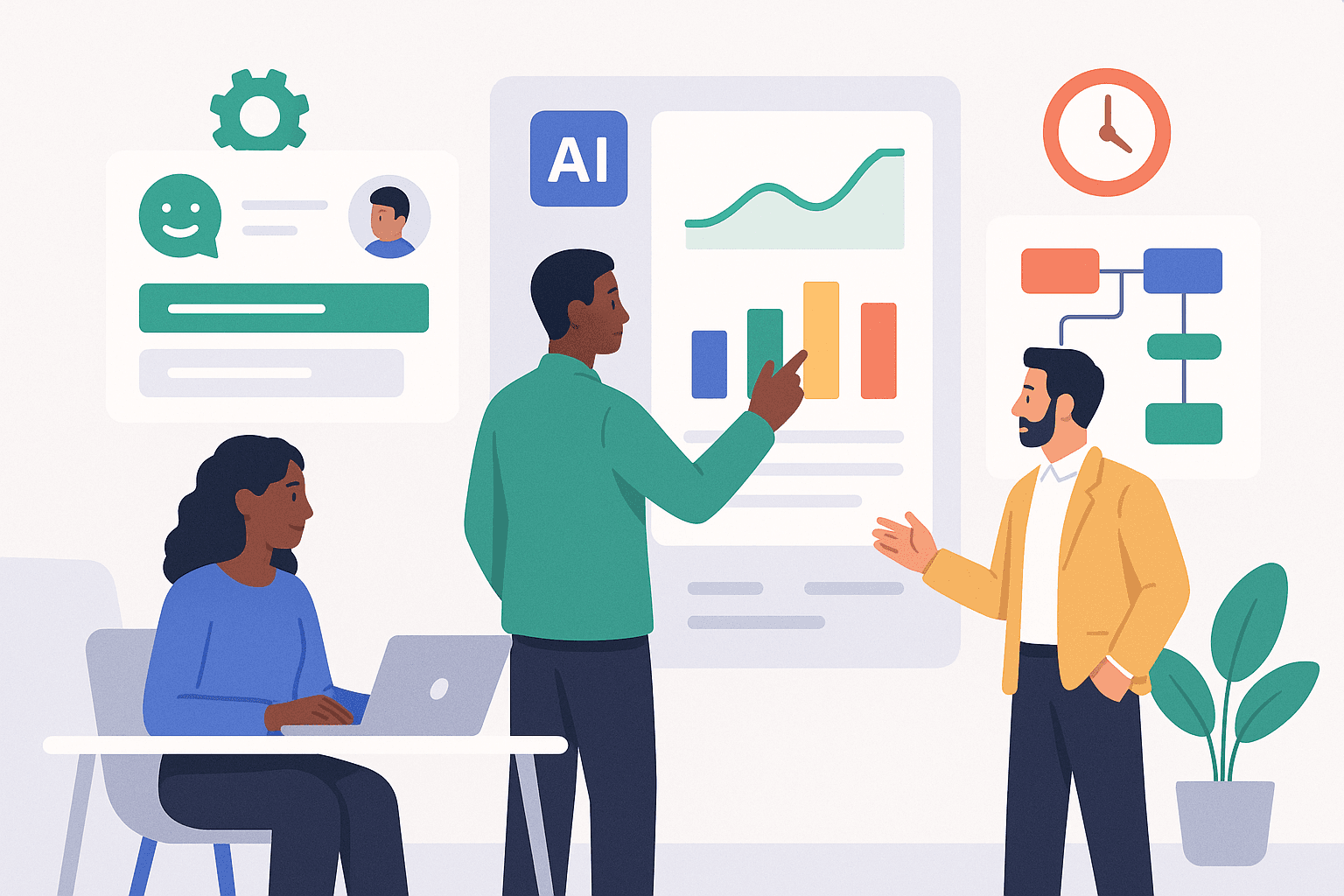 AI assistant helping businesses reduce costs